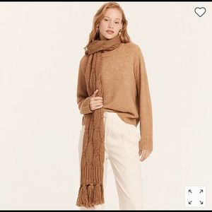 J crew relaxed saddle sleeve crewneck sweater heather pecan size XS